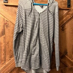 Roxy Heather Gray Zip Up